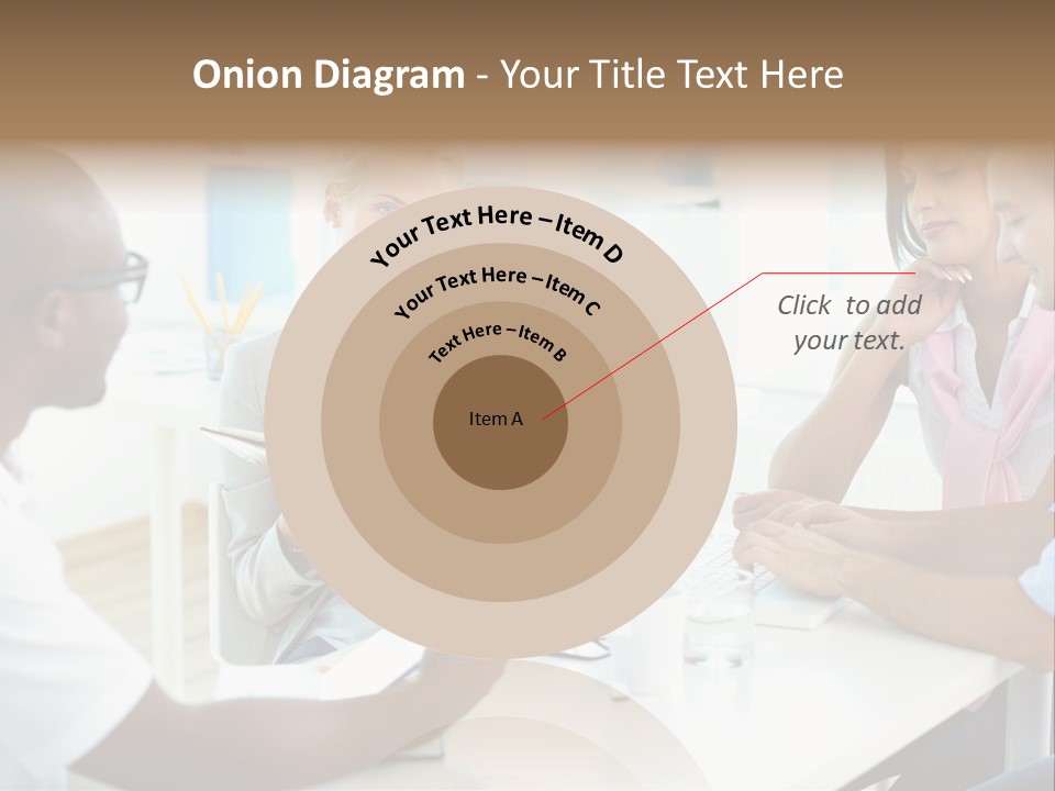 Internship Secretary Discussing PowerPoint Template