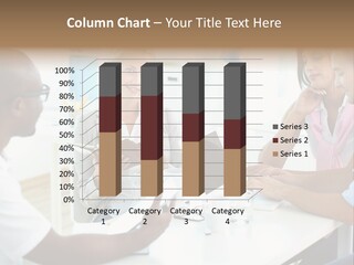 Internship Secretary Discussing PowerPoint Template