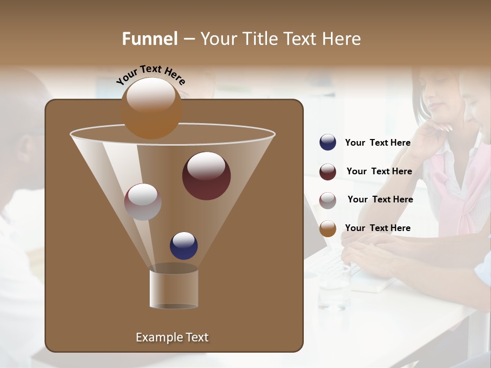 Internship Secretary Discussing PowerPoint Template