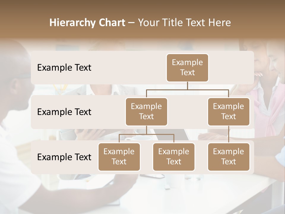 Internship Secretary Discussing PowerPoint Template