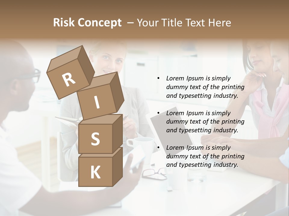 Internship Secretary Discussing PowerPoint Template