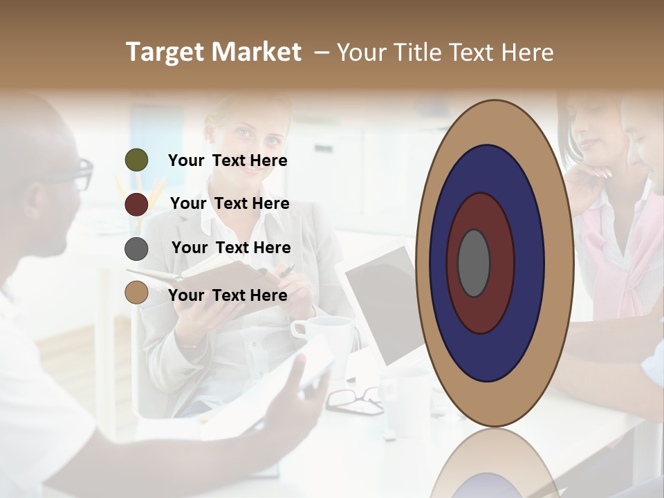 Internship Secretary Discussing PowerPoint Template