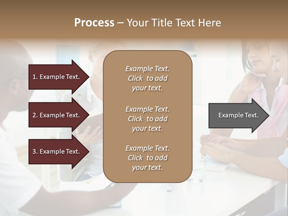 Internship Secretary Discussing PowerPoint Template