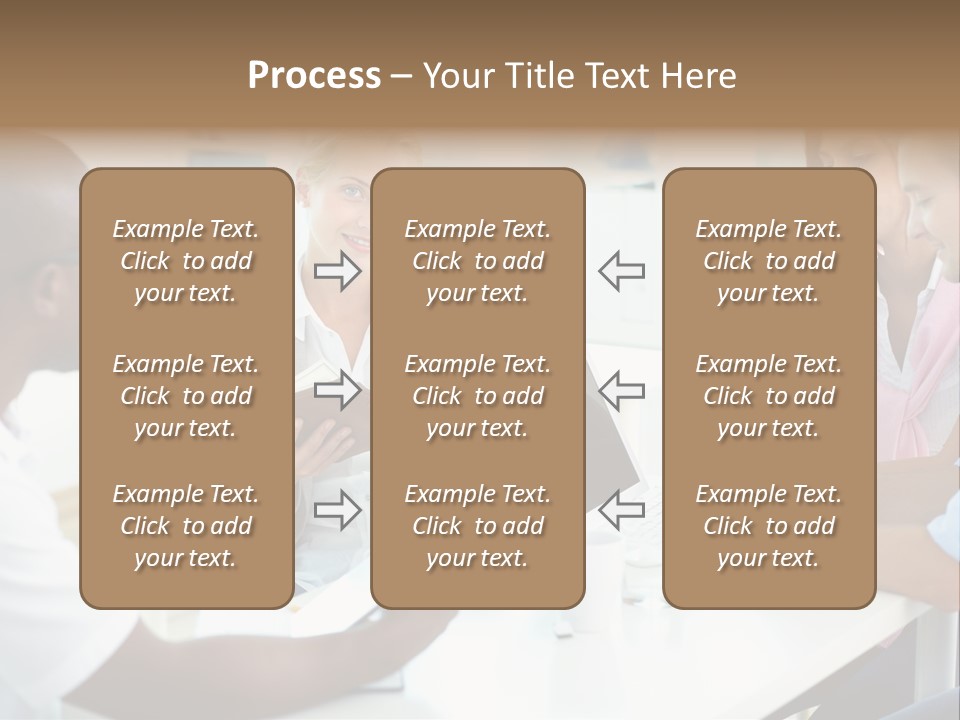 Internship Secretary Discussing PowerPoint Template