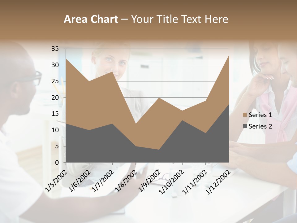 Internship Secretary Discussing PowerPoint Template
