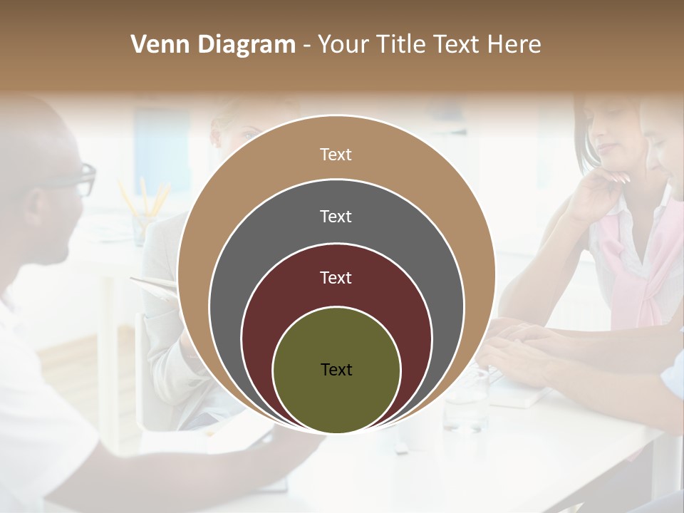 Internship Secretary Discussing PowerPoint Template