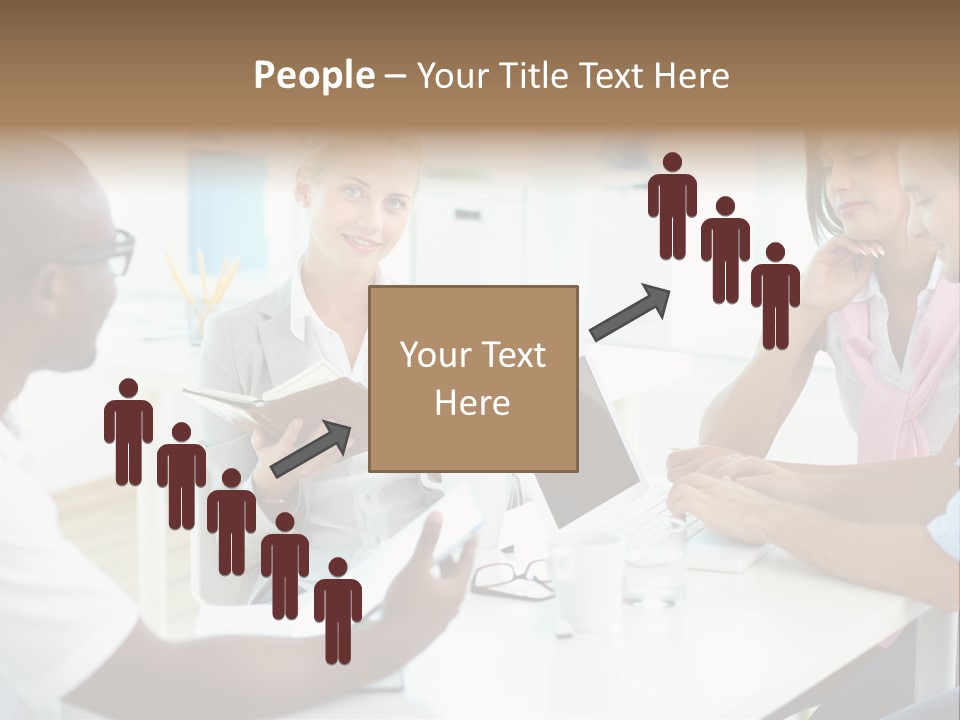 Internship Secretary Discussing PowerPoint Template