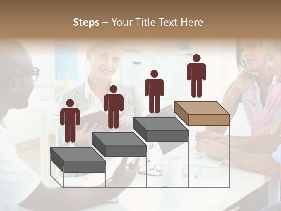 Internship Secretary Discussing PowerPoint Template