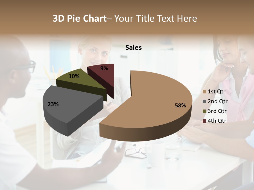 Internship Secretary Discussing PowerPoint Template