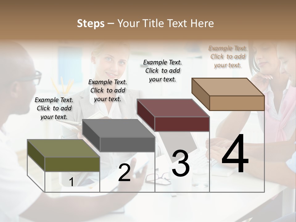 Internship Secretary Discussing PowerPoint Template