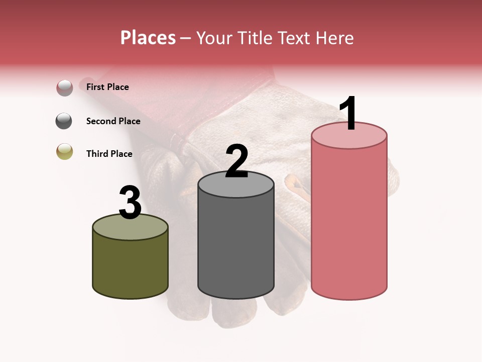 Man White Hold PowerPoint Template