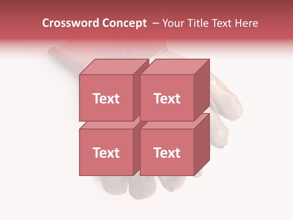 Man White Hold PowerPoint Template