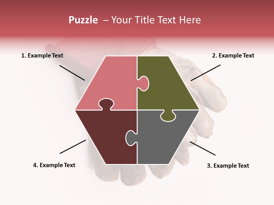 Man White Hold PowerPoint Template