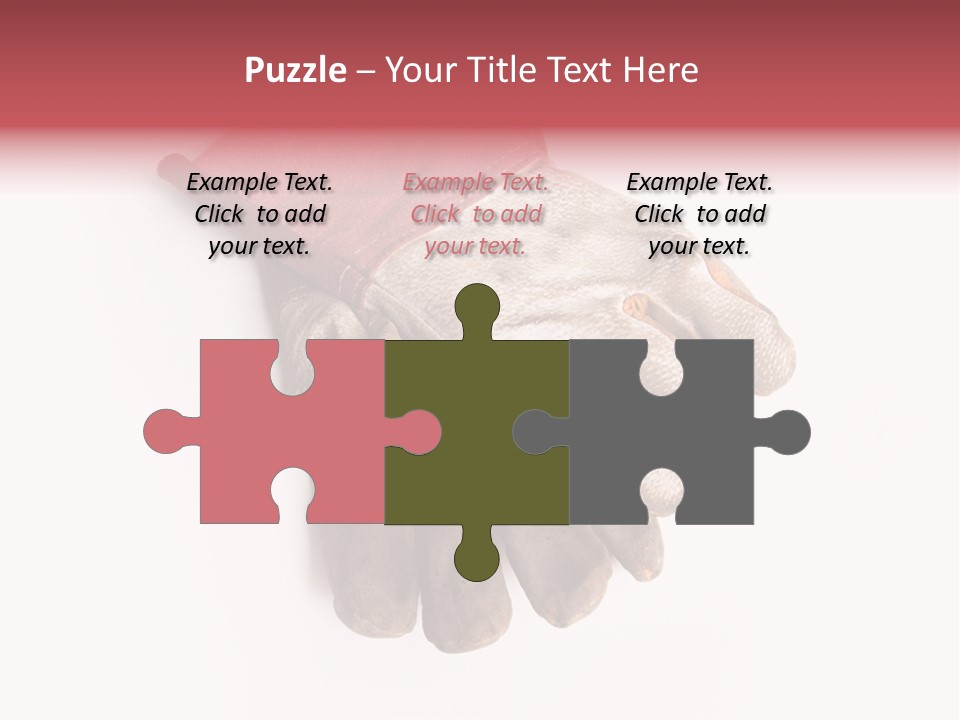 Man White Hold PowerPoint Template