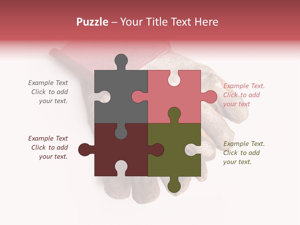 Man White Hold PowerPoint Template