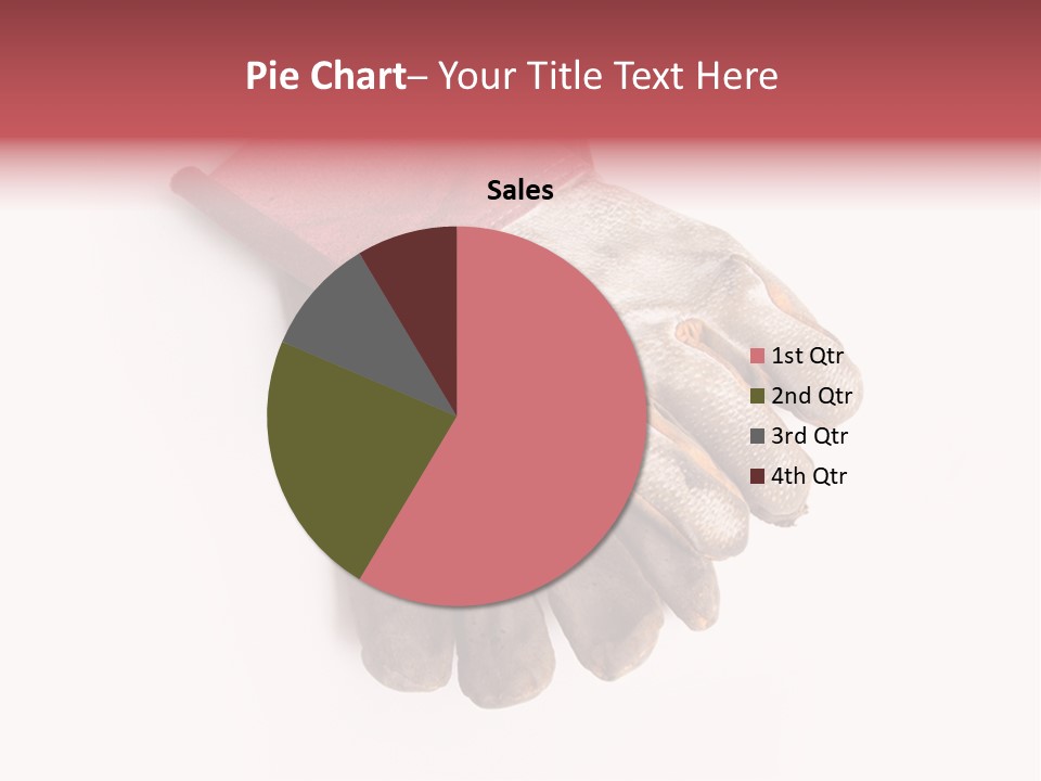Man White Hold PowerPoint Template
