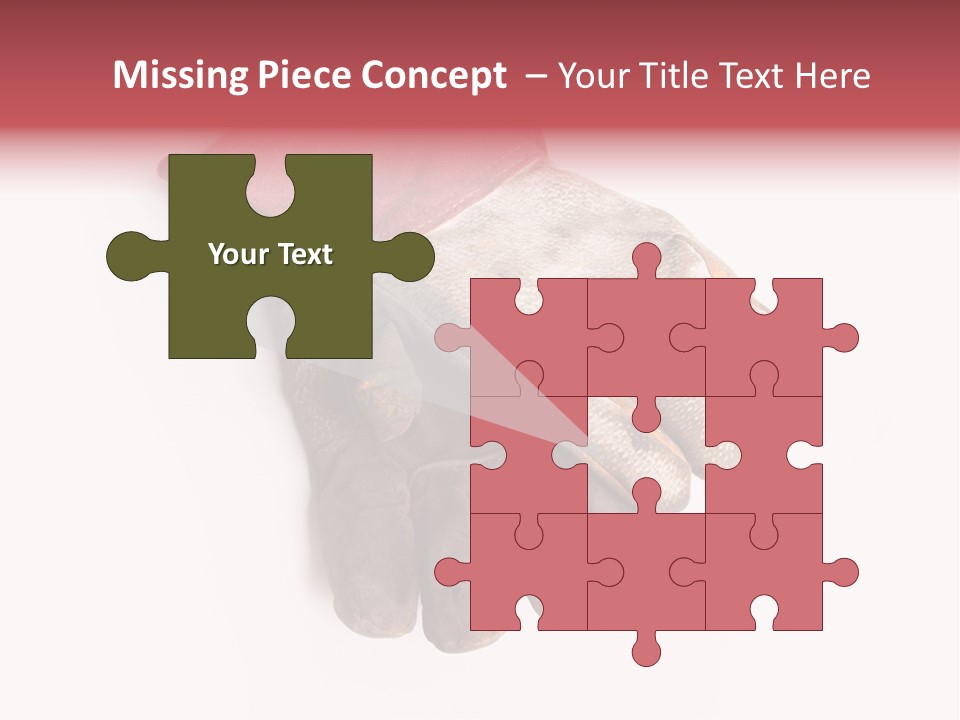 Man White Hold PowerPoint Template