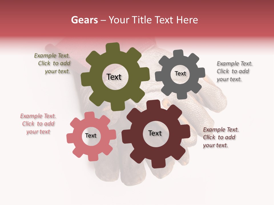 Man White Hold PowerPoint Template