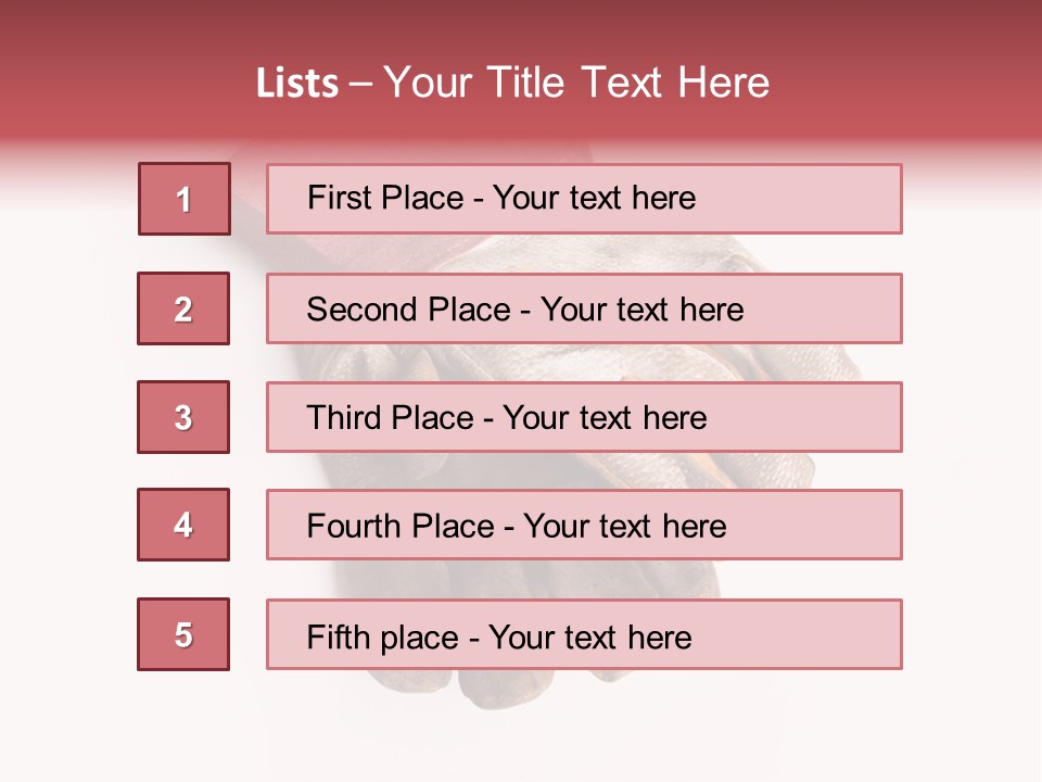 Man White Hold PowerPoint Template