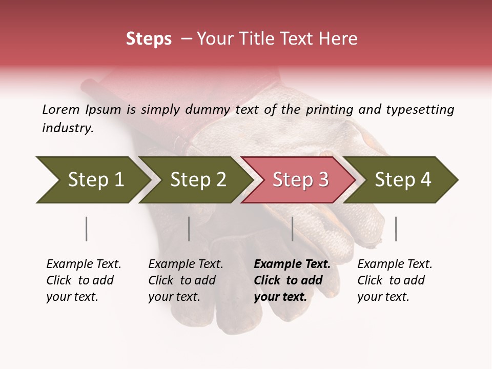 Man White Hold PowerPoint Template