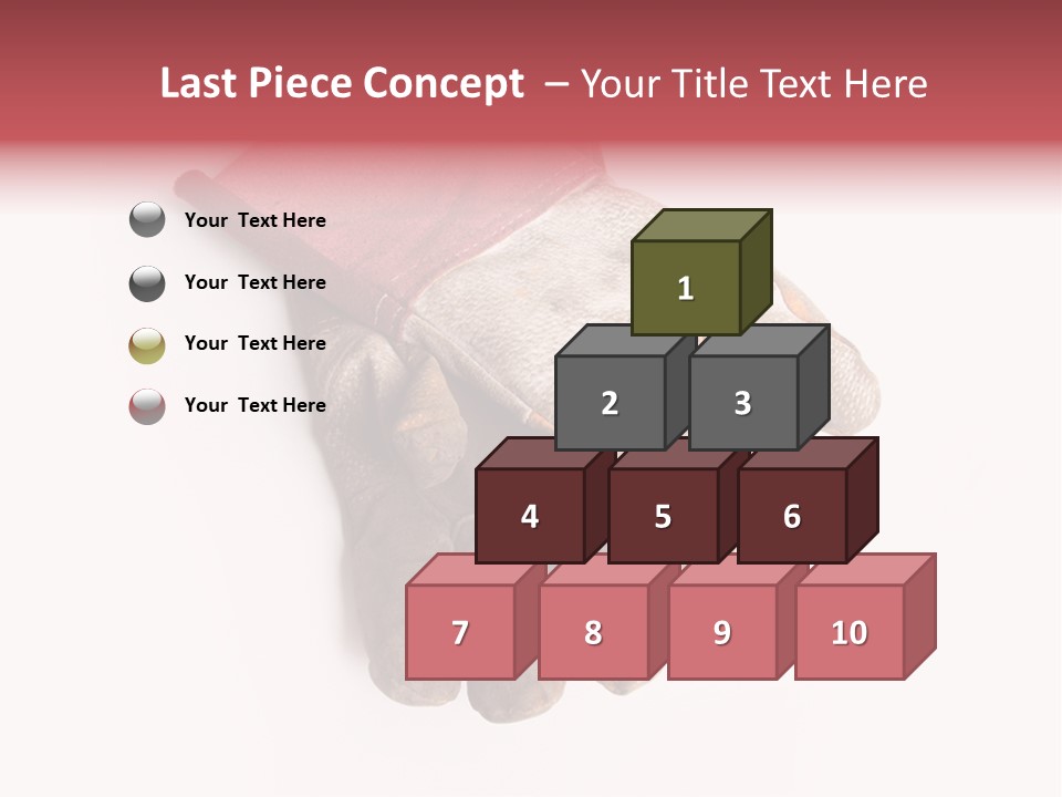 Man White Hold PowerPoint Template