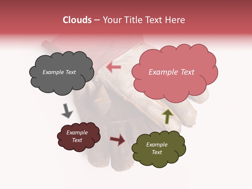 Man White Hold PowerPoint Template