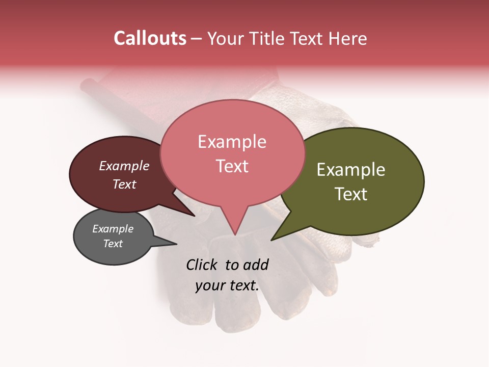 Man White Hold PowerPoint Template