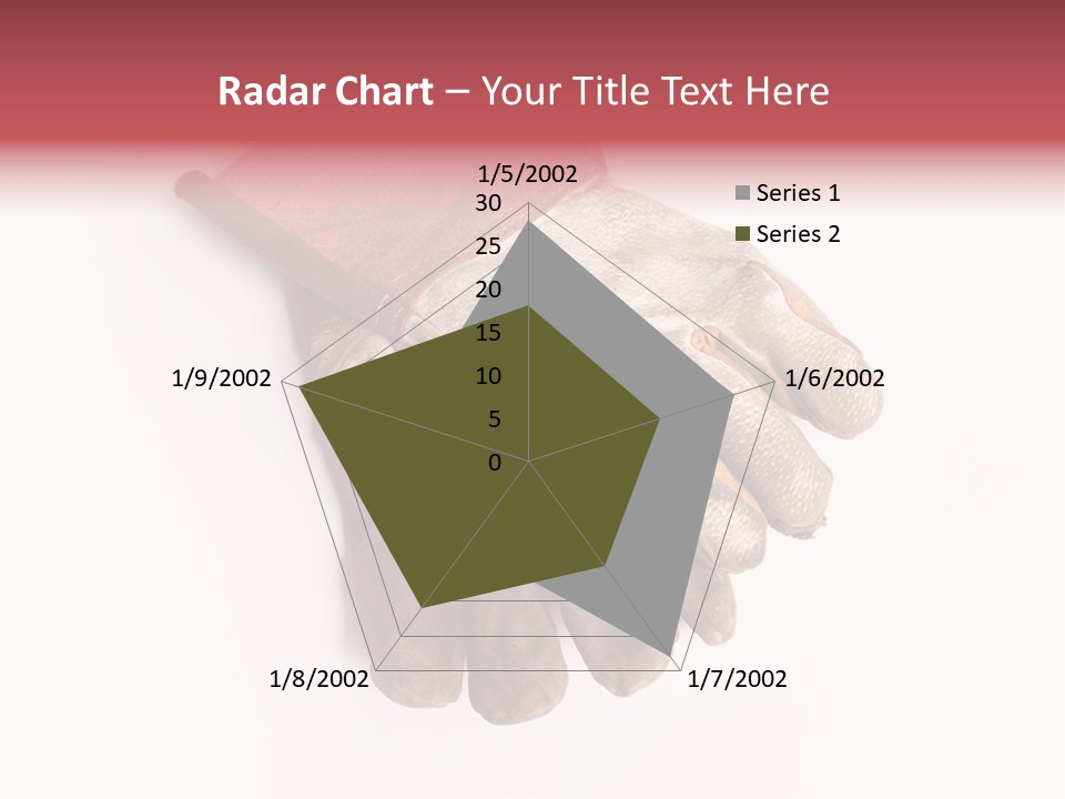 Man White Hold PowerPoint Template