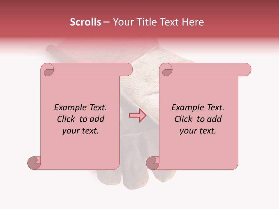 Man White Hold PowerPoint Template