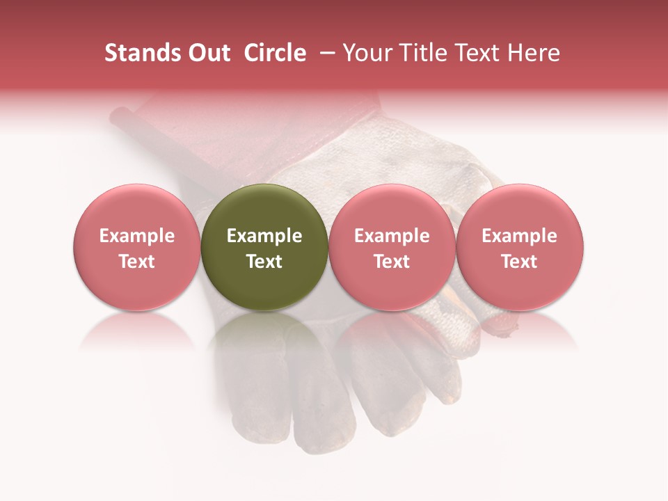 Man White Hold PowerPoint Template