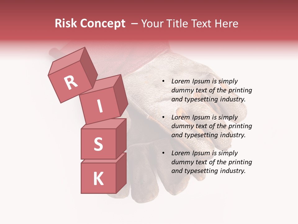 Man White Hold PowerPoint Template