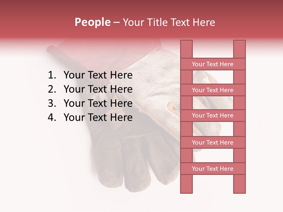 Man White Hold PowerPoint Template