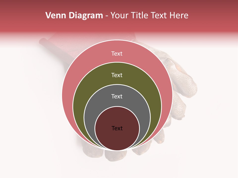 Man White Hold PowerPoint Template