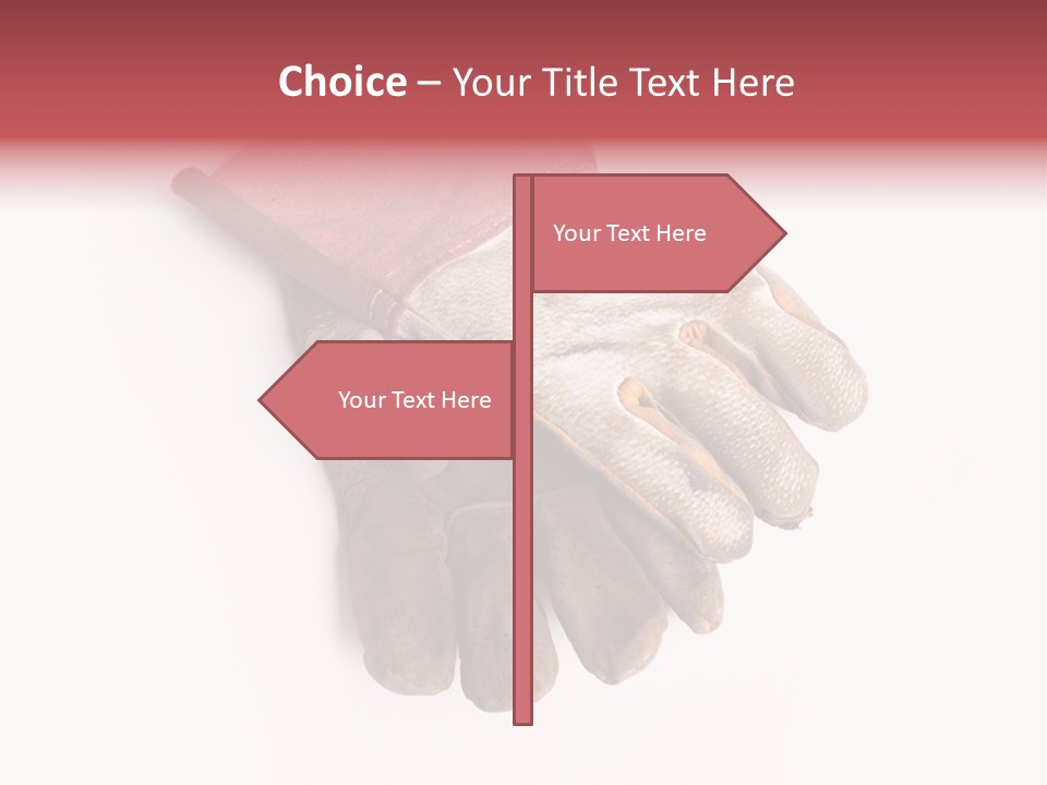 Man White Hold PowerPoint Template