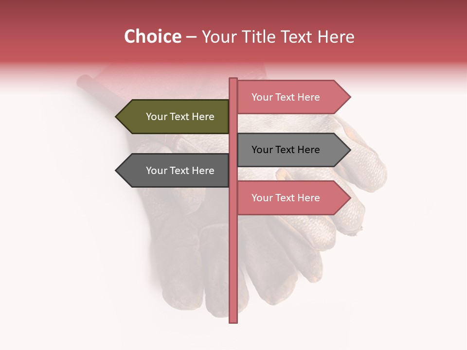 Man White Hold PowerPoint Template