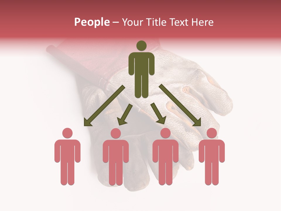 Man White Hold PowerPoint Template