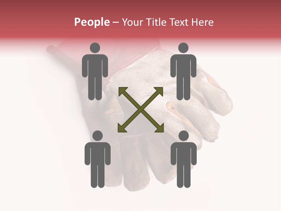 Man White Hold PowerPoint Template