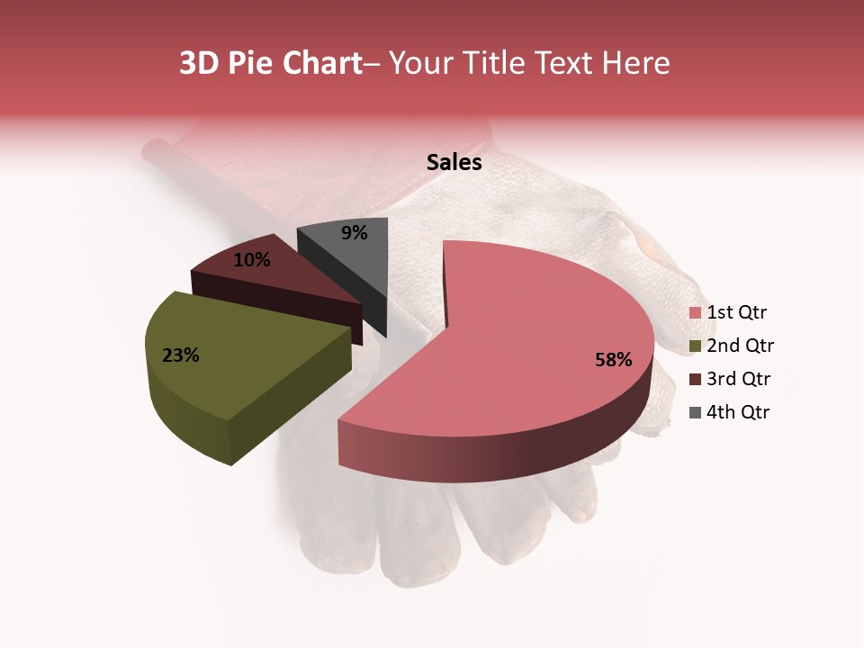 Man White Hold PowerPoint Template