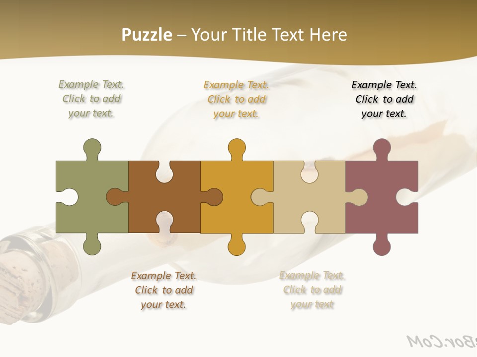 A Message In A Bottle With A Cork In It PowerPoint Template