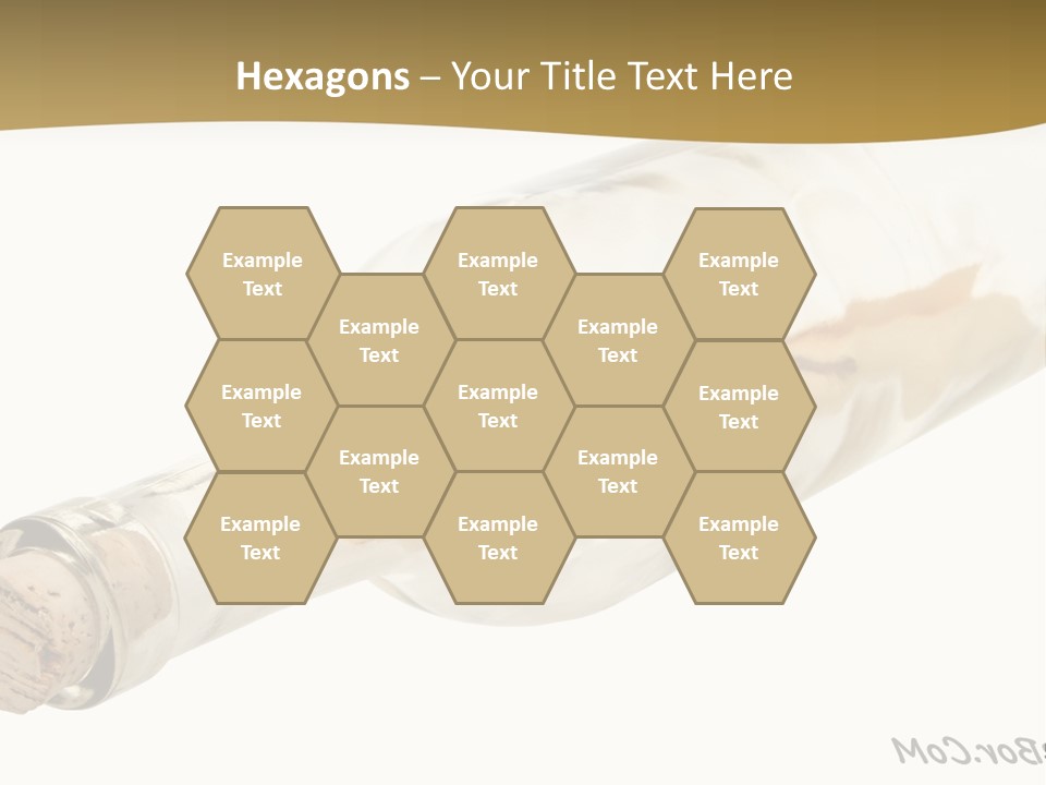 A Message In A Bottle With A Cork In It PowerPoint Template