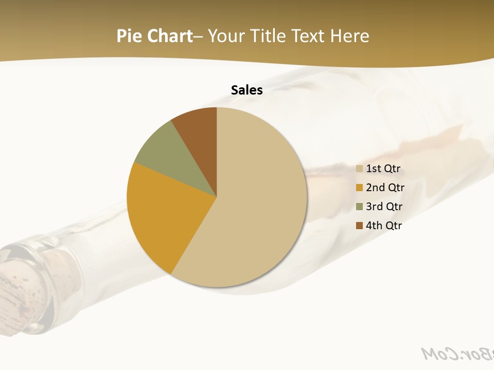 A Message In A Bottle With A Cork In It PowerPoint Template