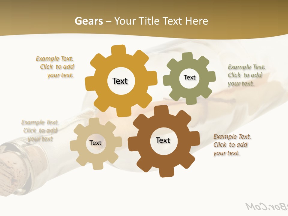 A Message In A Bottle With A Cork In It PowerPoint Template