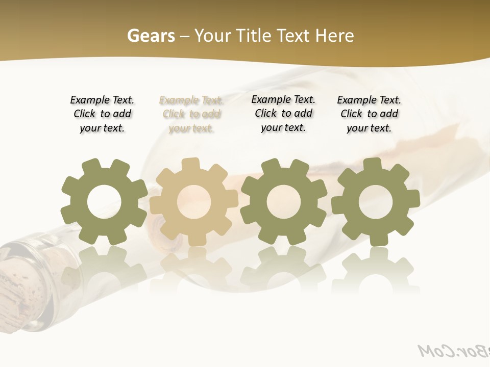 A Message In A Bottle With A Cork In It PowerPoint Template