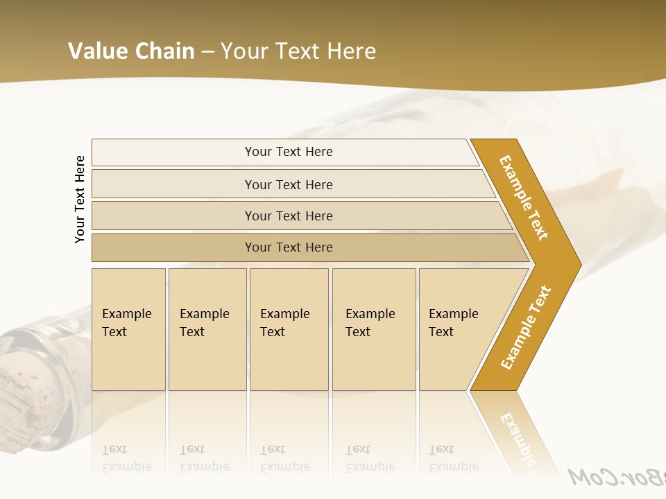A Message In A Bottle With A Cork In It PowerPoint Template