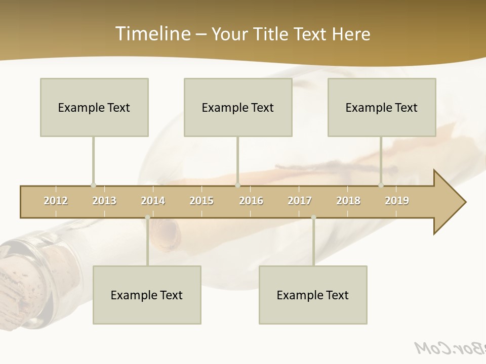 A Message In A Bottle With A Cork In It PowerPoint Template