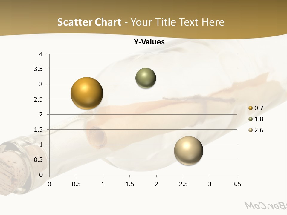 A Message In A Bottle With A Cork In It PowerPoint Template