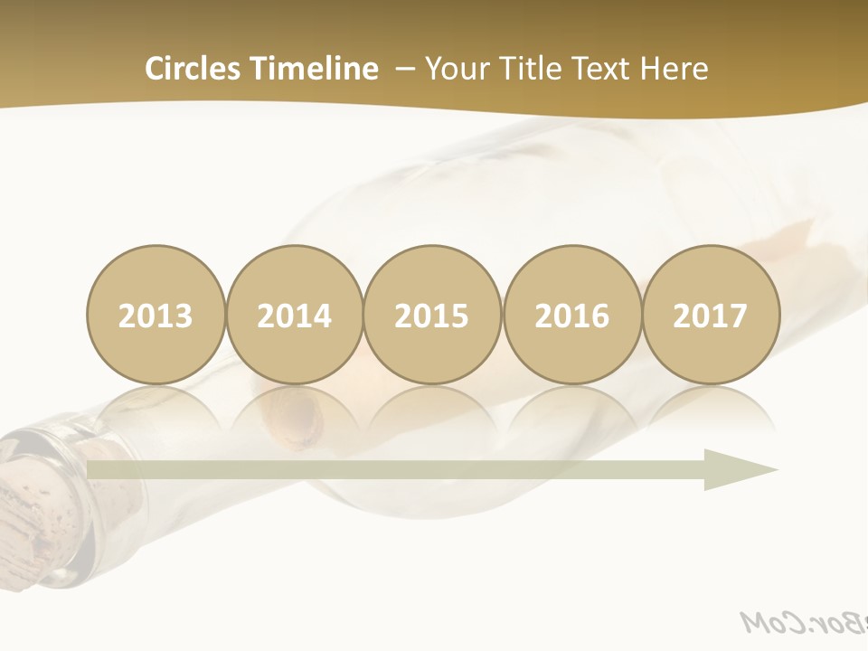 A Message In A Bottle With A Cork In It PowerPoint Template