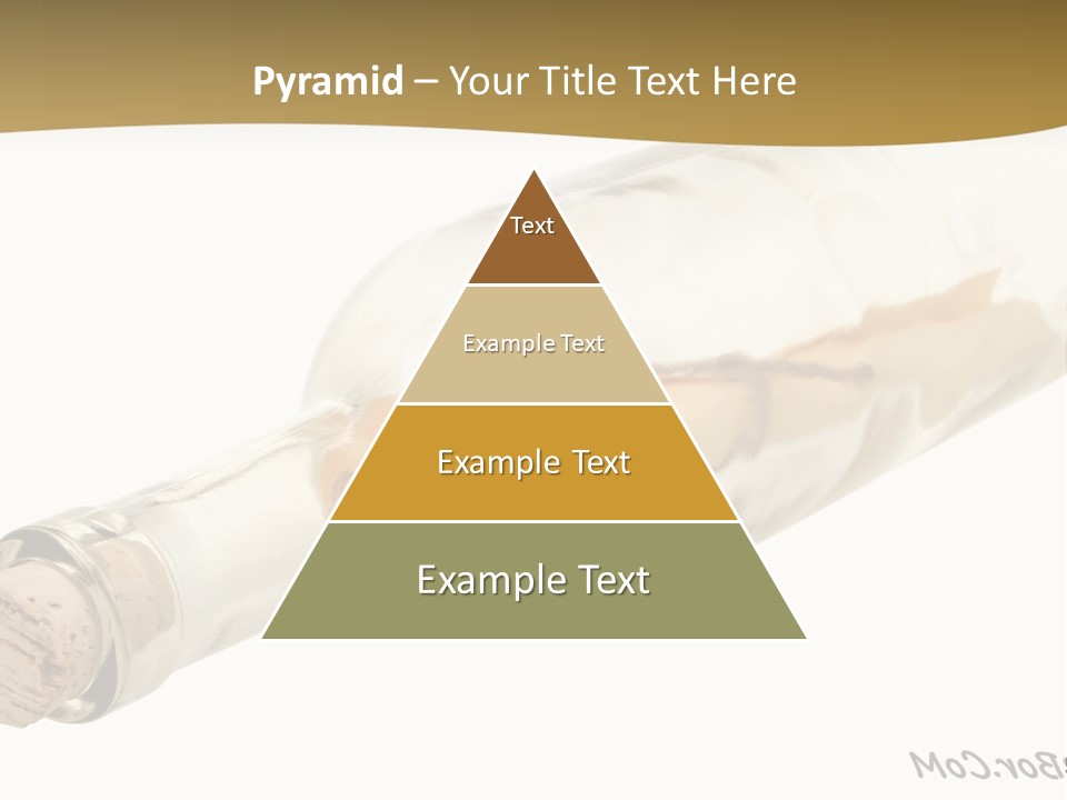 A Message In A Bottle With A Cork In It PowerPoint Template