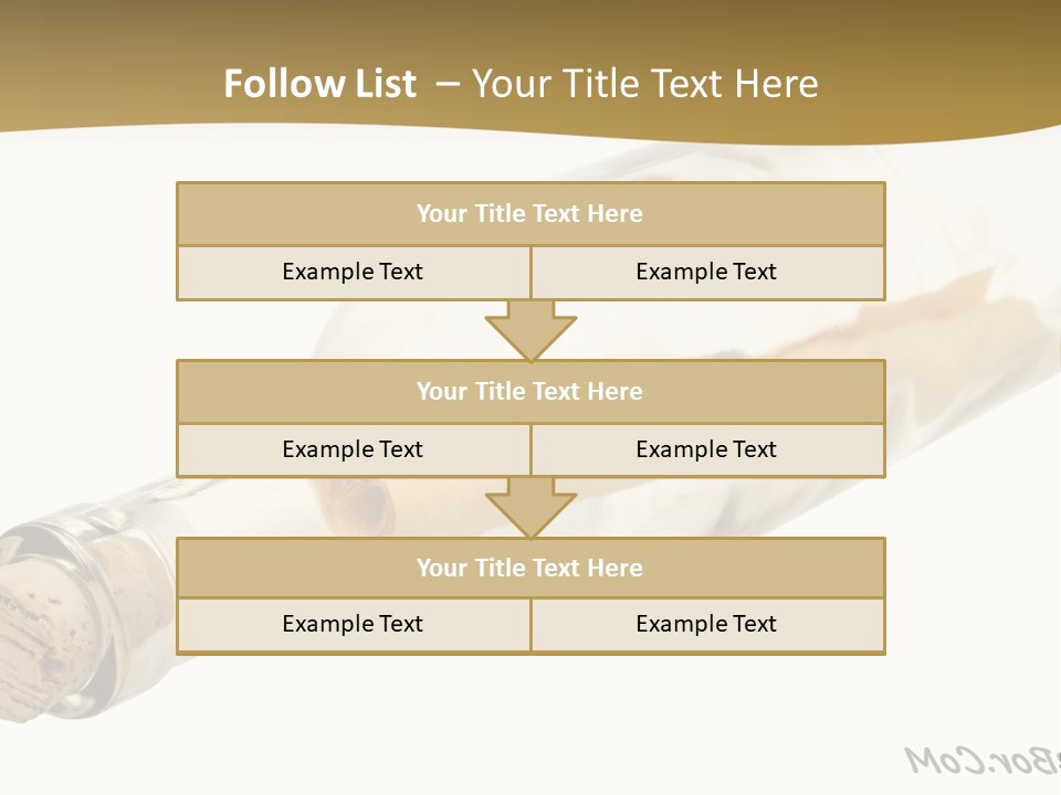 A Message In A Bottle With A Cork In It PowerPoint Template