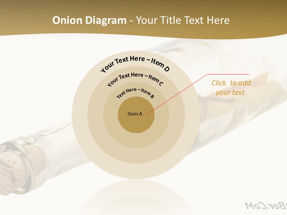 A Message In A Bottle With A Cork In It PowerPoint Template